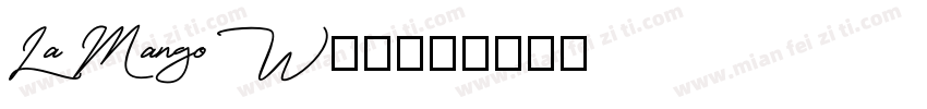 La Mango W05字体转换